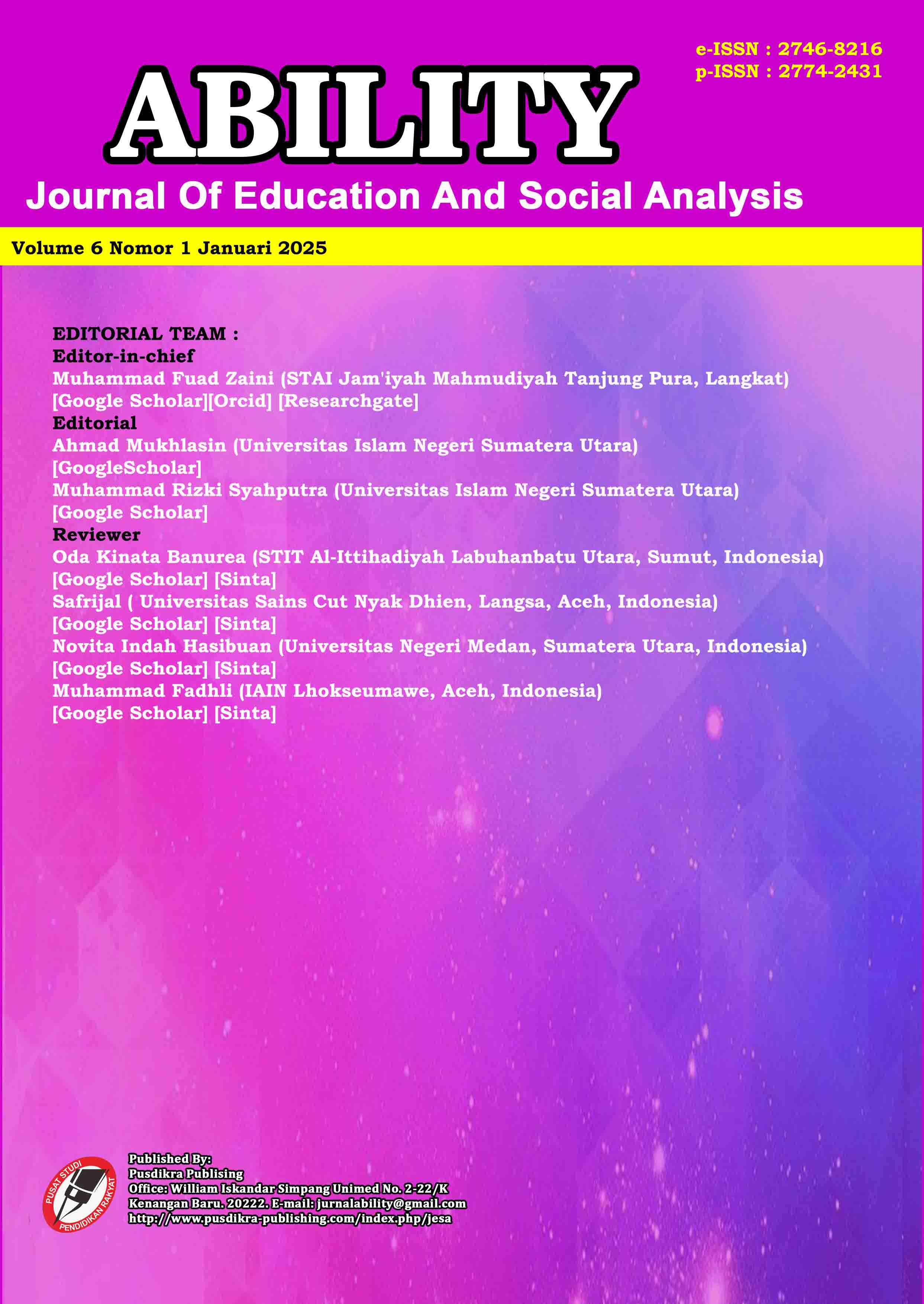 					View Volume 6 Nomor 1 Januari 2025 | IN PRESS
				